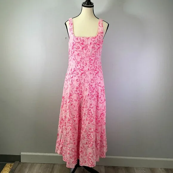 chinese dress ladies 197367113440 Lilly Pulitzer Calina Linen Midi Dress Barton Blue 0 at Amazon  Women's Clothing store main image 1